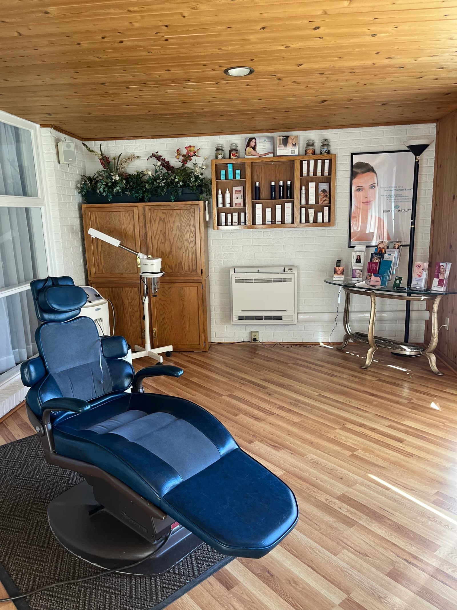 The skincare treatment room at Enhancements